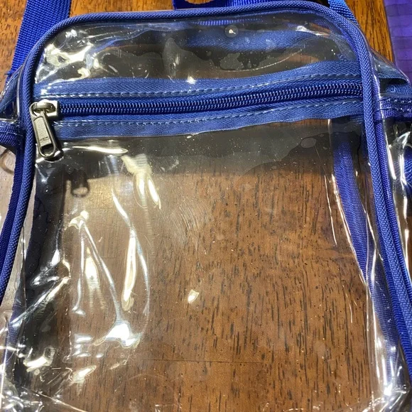 Clear concert event bag. In Indianapolis Colts blue colored straps. NFL football - Picture 3 of 8
